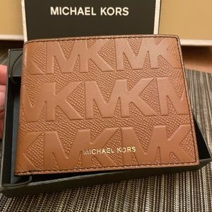Michael Kors Men’s Andy Slim Billfold Leather Wallet